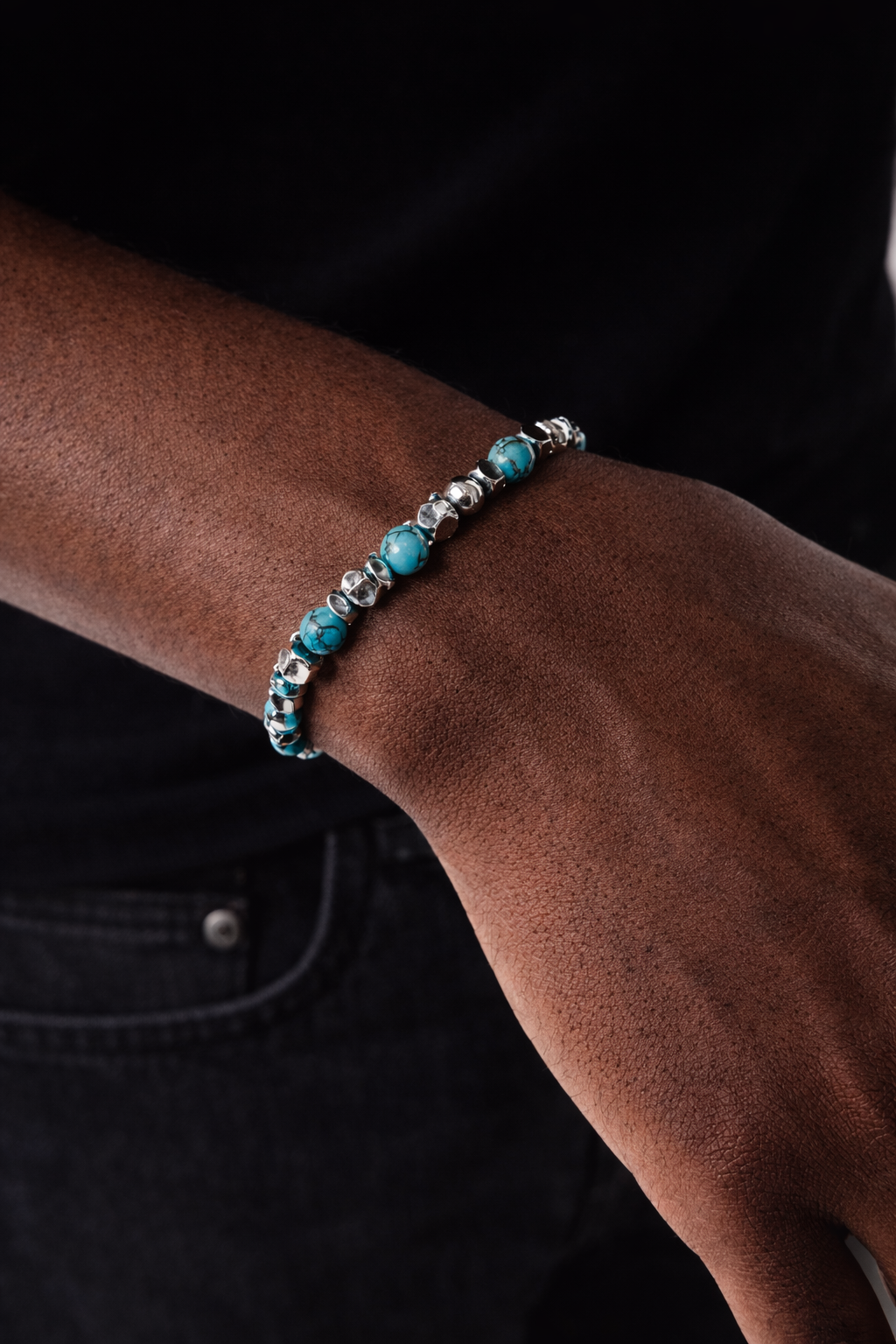 Pulsera Stones turquesa